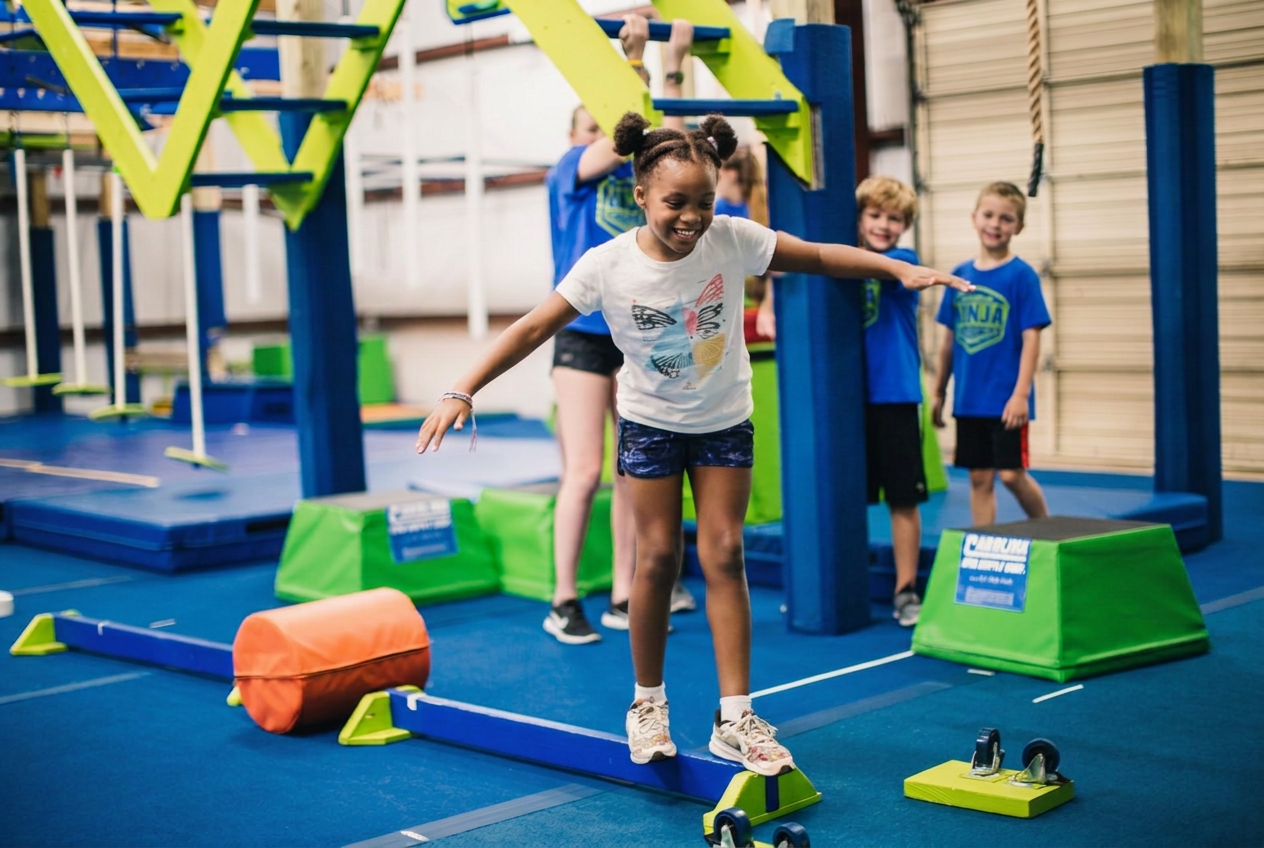 Ninja warrior facility at Miss Libby's